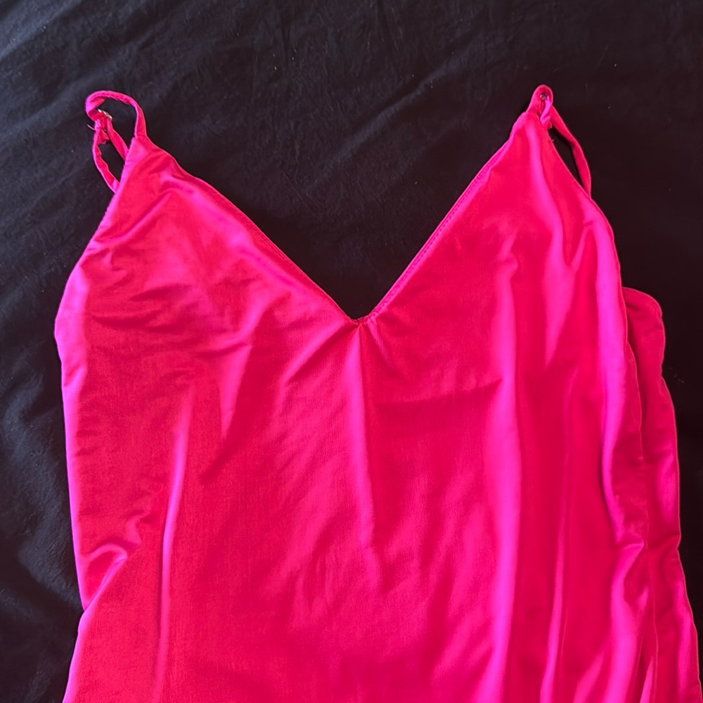 Hot pink bodysuit
